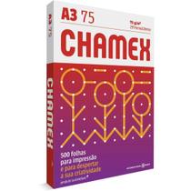 PAPEL SULFITE CHAMEX-A3 BRANCO 75g COM 500 FOLHAS