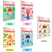 Papel Sulfite Colorido Kit 500fls 5 Cores Amarelo Azul Verde Rosa Branco Uso Escolar ou Escritóro Home Office Papel Sulfite Colorido Kit 500fls 5 Cores Amarelo Azul Verde Rosa Branco Uso Escolar ou Escritóro Home Office