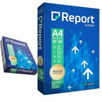 Papel Sulfite Cor Branco A4 500 Folhas 75g Report Papel Sulfite Cor Branco A4 500 Folhas 75g Report
