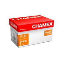 Papel Sulfite Ofício 2 Chamex 75G 10 Pacotes com 500 Folhas Cada Caixa com 10 Papel Sulfite Ofício 2 Chamex 75G 10 Pacotes com 500 Folhas Cada Caixa com 10