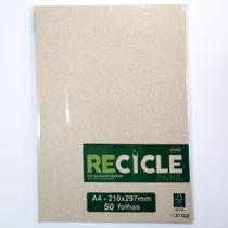 PAPEL Sulfite RECICLADO 75g A4 (210X297mm) - pacote com 50 Folhas. - Recycle Paper