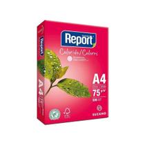 Papel Sulfite Report A4 75g 500 Folhas Rosa Papel Sulfite Report A4 75g 500 Folhas Rosa