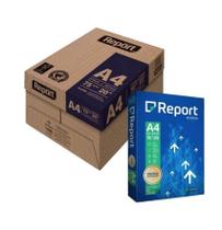 Papel sulfite report premium a4 75g 500 folhas suzano caixa com 10 pacotes
