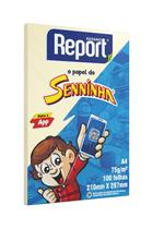 Papel Sulfite Report Seninha A4 Amarelo 75g com 100 Folhas Papel Sulfite Report Seninha A4 Amarelo 75g com 100 Folhas