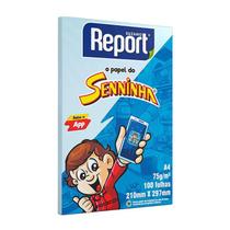 Papel Sulfite Report Senninha Azul A4 75G 100 Folhas