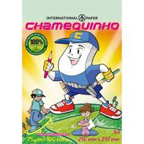 Papel Sulfite Verde A4 (21X29,7) - 100 Folhas - Chamequinho Papel Sulfite Verde A4 (21X29,7) - 100 Folhas - Chamequinho