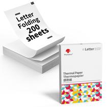 Papel térmico Phomemo 200 folhas 22x28 cm tamanho carta