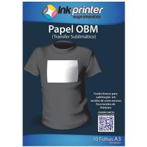 Papel Termocolante OBM para Sublimação A3 - 10 Folhas