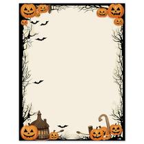 Papel timbrado AnyDesign Halloween Silhouette 60 folhas