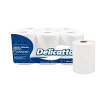 Papel toalha Bobina 100% celulose 24g Delicatto 6 rolos de 200 metros Papel toalha Bobina 100% celulose 24g Delicatto 6 rolos de 200 metros