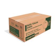 Papel Toalha Bobina 100% celulose 30gr Ipel Indaial com 6 rolos de 200 metros