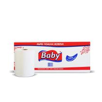 Papel Toalha Bobina 100% celulose Baby com 6 rolos de 200 metros