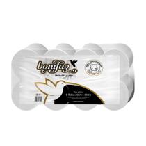 Papel Toalha Bobina 100% celulose Bonifaz com 8 rolos de 100 metros