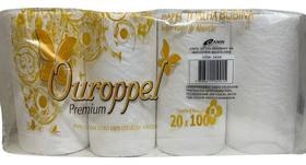 Papel Toalha Bobina 20cmx100m 100% Celulose Pt 8 Rl Ouroppel