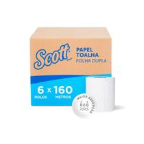 Papel Toalha Bobina Essential Folha Dupla 6x20x160 Scott Papel Toalha Bobina Essential Folha Dupla 6x20x160 Scott