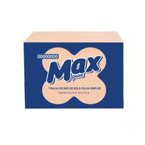 Papel Toalha Bobina Folha Simples 6x18,4x200 Max Pure