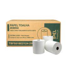 Papel Toalha Bobina Indaial 20g 20cmx200m Fit Ipel (cx 6un)