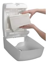 Papel Toalha Branco Interfolhado Banheiro Secar Mãos 2uni 100% celulose 20x19cm folha simples