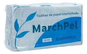 Papel Toalha Branco Interfolhado Secar As Mãos Para Banheiro Escritório Empresa Produção - Marchpel