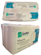 Papel Toalha Eco Folha Simples Interfolha 21,5cmx22,5cm - ETI00 6x400fls - Santher