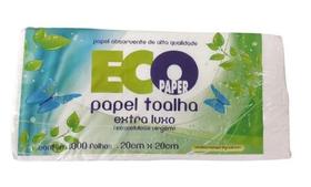 Papel Toalha Ecology 20x20cm Branco II com 1000 Folhas Eco Paper