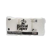 Papel Toalha em Bobina Alavanca Sem Auto Corte Royal Paper Silver Fardo C/6 Rolos 200 Metros Folha 20x200m Papel Toalha em Bobina Alavanca Sem Auto Corte Royal Paper Silver Fardo C/6 Rolos 200 Metros Folha 20x200m