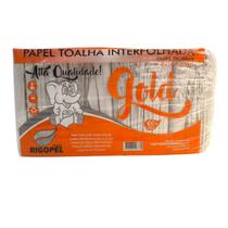 Papel Toalha Enxuga Bem Interfolha 2 Dobras Creme 1000 Folha Papel Toalha Enxuga Bem Interfolha 2 Dobras Creme 1000 Folha
