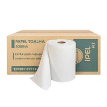 Papel Toalha Extra Luxo Folha Simples 20x200m 6 Rolos Ipel