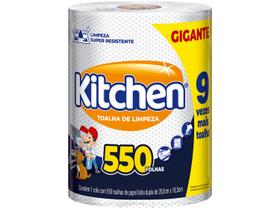 Papel Toalha Folha Dupla Gigante Softys Kitchen 550 Folhas