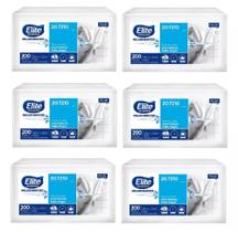 Papel Toalha Folha Dupla Interfolhado Elite Professional Plus Caixa Fechada com 6 Pacotes