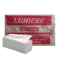 Papel Toalha Interfolha 100% Celulose 2 Dobras C/1000un