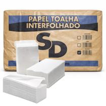 Papel Toalha Interfolha 100% Celulose 20 X 21 SD