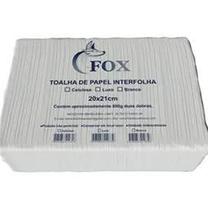 Papel toalha interfolha 100% celulose 20x21 c/1000 fox