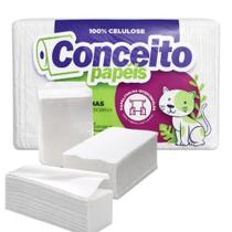 Papel Toalha Interfolha 100% Celulose Conceito 2 Dobras