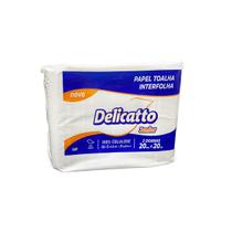 Papel Toalha Interfolha 2 Dobras Folha Simples 20x20 Delicatto Papel Toalha Interfolha 2 Dobras Folha Simples 20x20 Delicatto