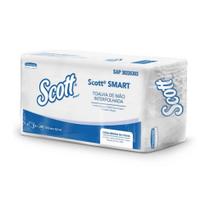 Papel Toalha Interfolha 2 Dobras Folha Simples 21,5X19,2 com 1.000 Folhas Scott