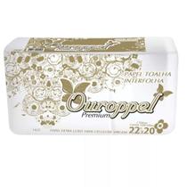 Papel Toalha Interfolha 22,5x20cm Com 1000 Folhas Premium Ouroppel