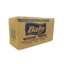 Papel Toalha Interfolha 3 Dobras Folha Simples Branco 1.250 folhas Baby Papel Toalha Interfolha 3 Dobras Folha Simples Branco 1.250 folhas Baby