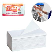 Papel Toalha Interfolha Baby 100% Celulose Duas Dobras 20 x 21cm - 1000 Toalhas