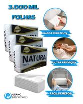 Papel Toalha Interfolha Branco 100% Celulose 3 Mil Folhas
