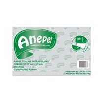 Papel Toalha Interfolha Branco Anepel 20x21 Banh c 800 folha