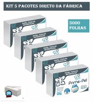 Papel Toalha Interfolha Branco Luxo Banheiro 5000 Folhas