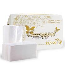 Papel toalha interfolha branco luxo premium 22,5x20 c/1000