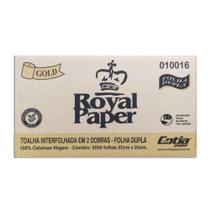 Papel Toalha Interfolha Luxo Folha Dupla 22X20Cm Kit 3