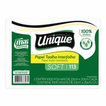 Papel Toalha Interfolha Mili Unique Soft 113 100% Celulose 1000 Folhas Papel Toalha Interfolha Mili Unique Soft 113 100% Celulose 1000 Folhas
