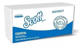 Papel Toalha Interfolha SCOTT ESSENTIAL c/200 Folhas dupla