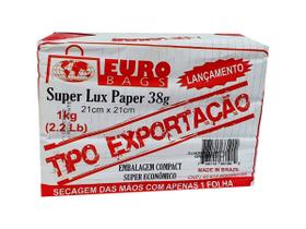 Papel Toalha Interfolha Super Lux Paper 21X21 1kg - Euro Bags