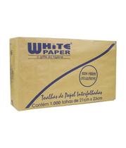 Papel Toalha Interfolha White Paper com 1.000 Unidades