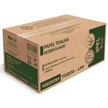 Papel Toalha Interfolhada 2 Dobras Folha Dupla D Ipel 22,5Cm X 20,5Cm 30G - 2000 Fls