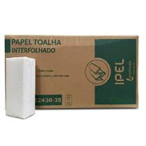 Papel Toalha Interfolhado 2000 Folhas Duplas 100% Celulose 22,5cm X 20,5cm Papel Toalha Interfolhado 2000 Folhas Duplas 100% Celulose 22,5cm X 20,5cm